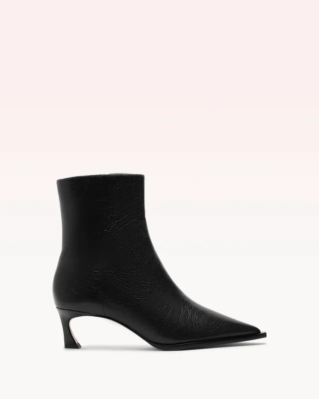Myra 50 Black Bootie made by Alexandre Birman
