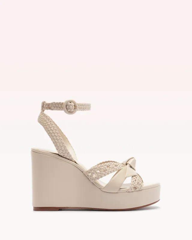 Suelita Woven Platform Shell made by Alexandre Birman