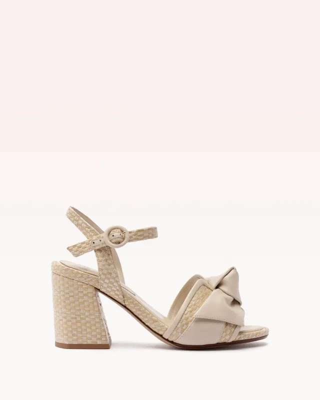 Maxi Clarita Padded Raffia 75 Shell sold by Alexandre Birman