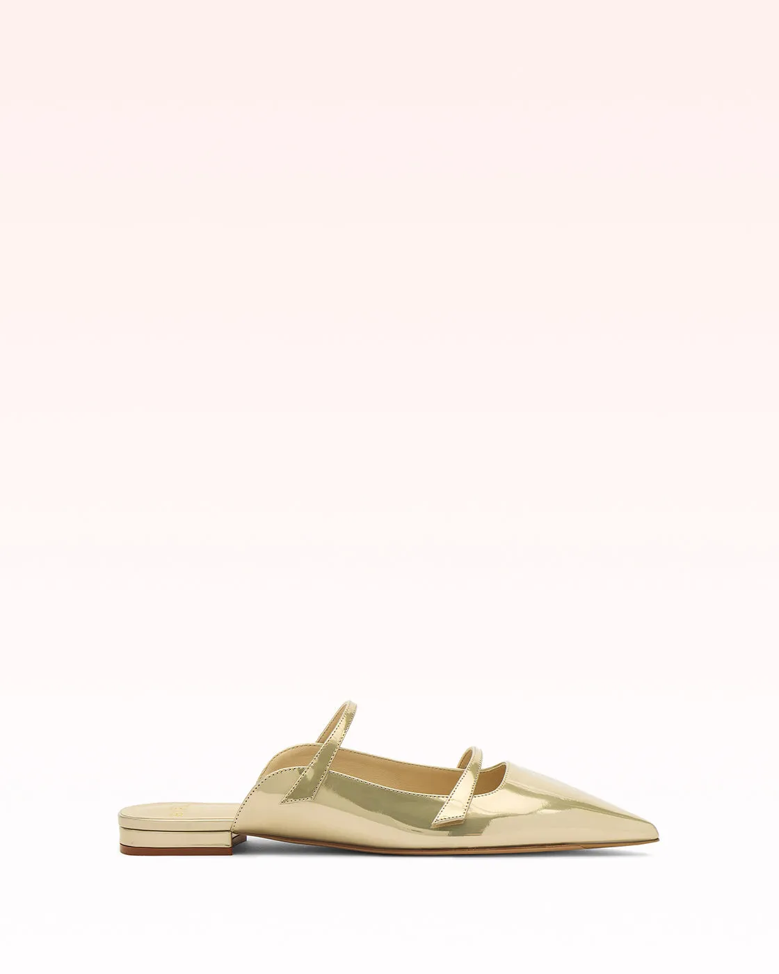 Tita Mule Flat Golden sold by Alexandre Birman