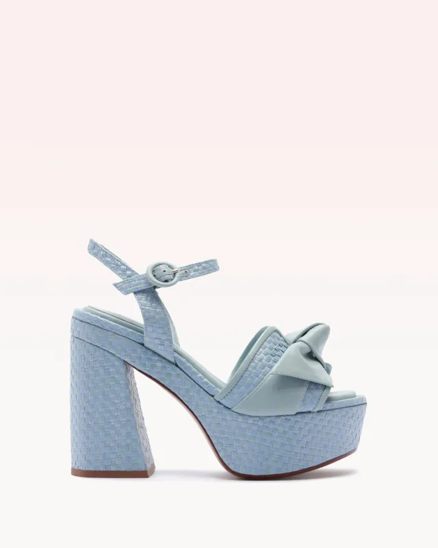 Maxi Clarita  Raffia 120 Dust Blue made by Alexandre Birman