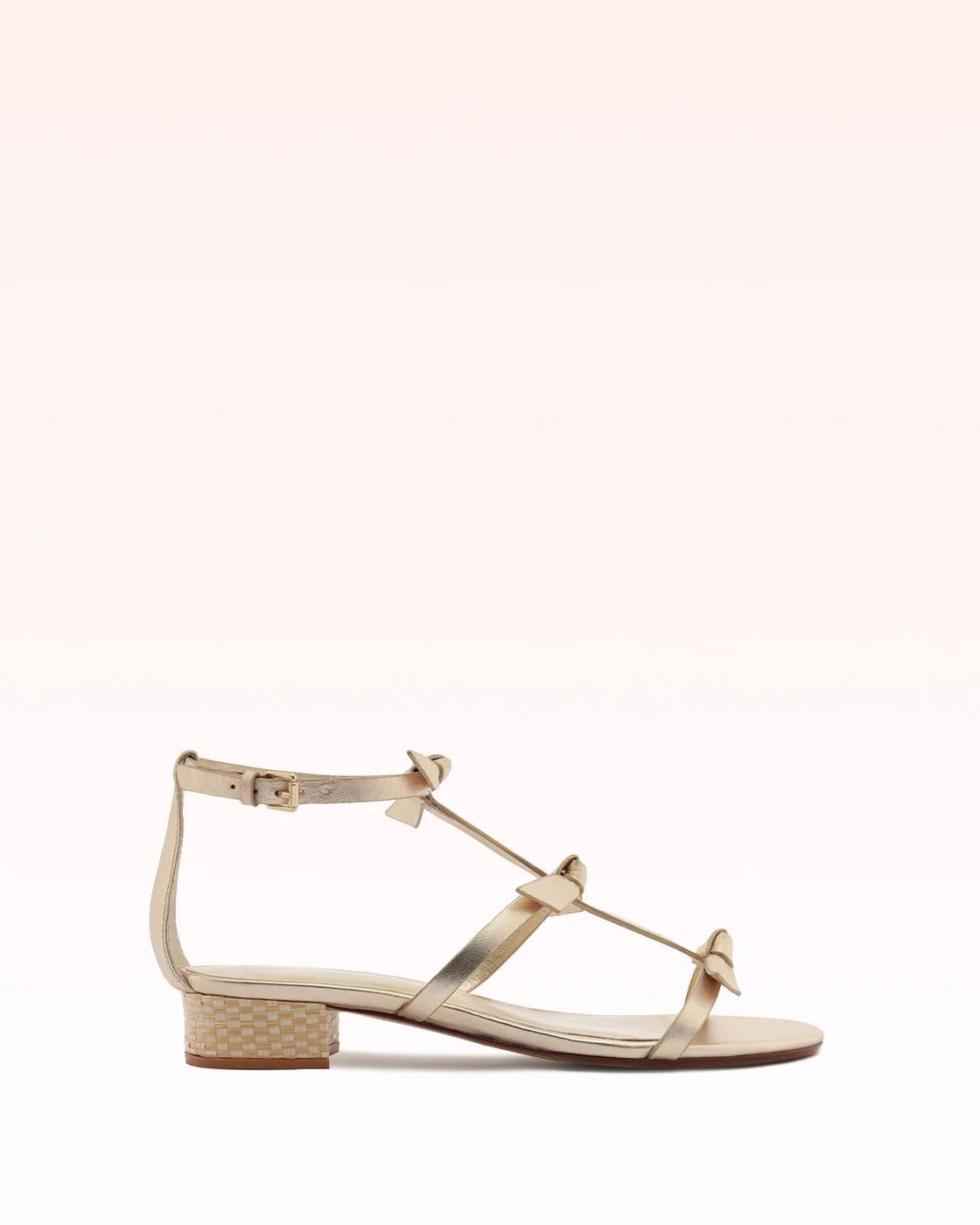 Slim Lolita Raffia 30 Golden sold by Alexandre Birman