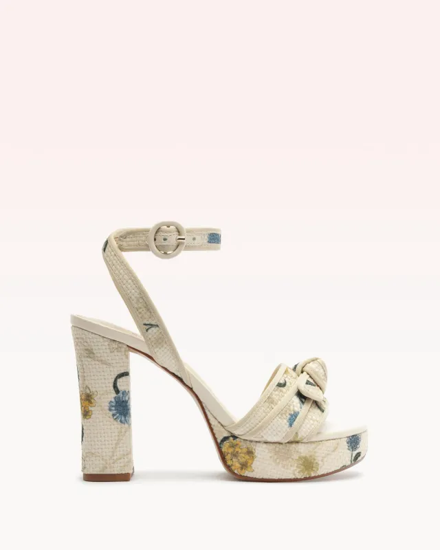 Grosgrain Raffia Platform 120 Laguna made by Agua Bendita