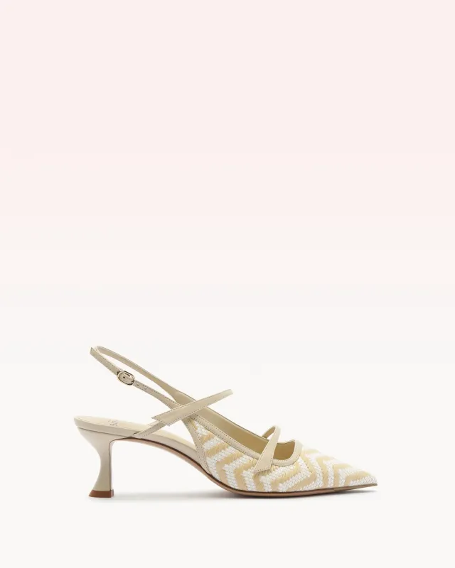 Tita Raffia Zig 60 Eggshell made by Alexandre Birman