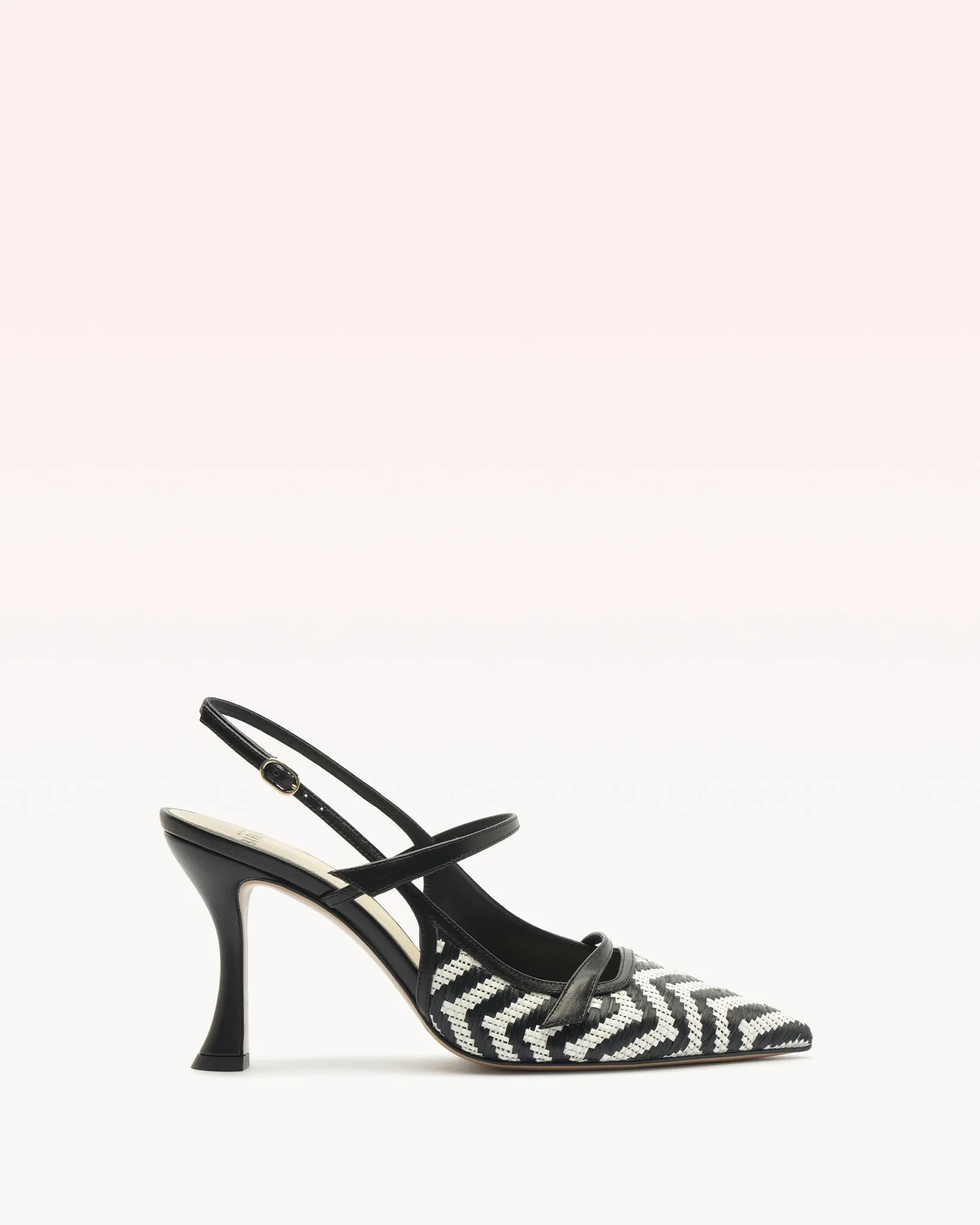 Tita Raffia Zig 85 Black sold by Alexandre Birman