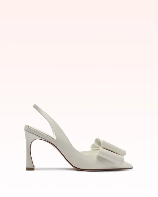 Angie 85 Satin Pump made by Alexandre Birman