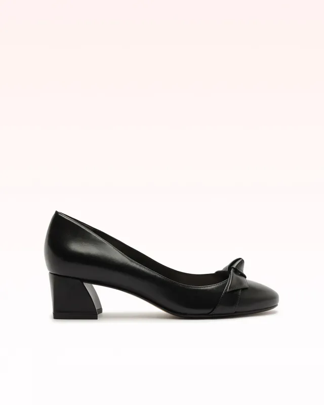 Clarita Almond Pump 45 Black made by Alexandre Birman