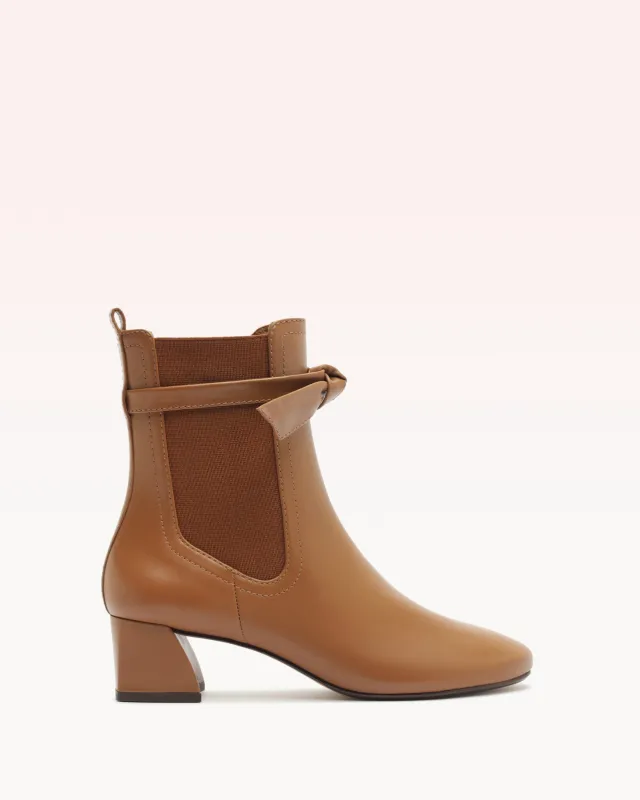 Clarita Almond Bootie 45 Espresso made by Alexandre Birman