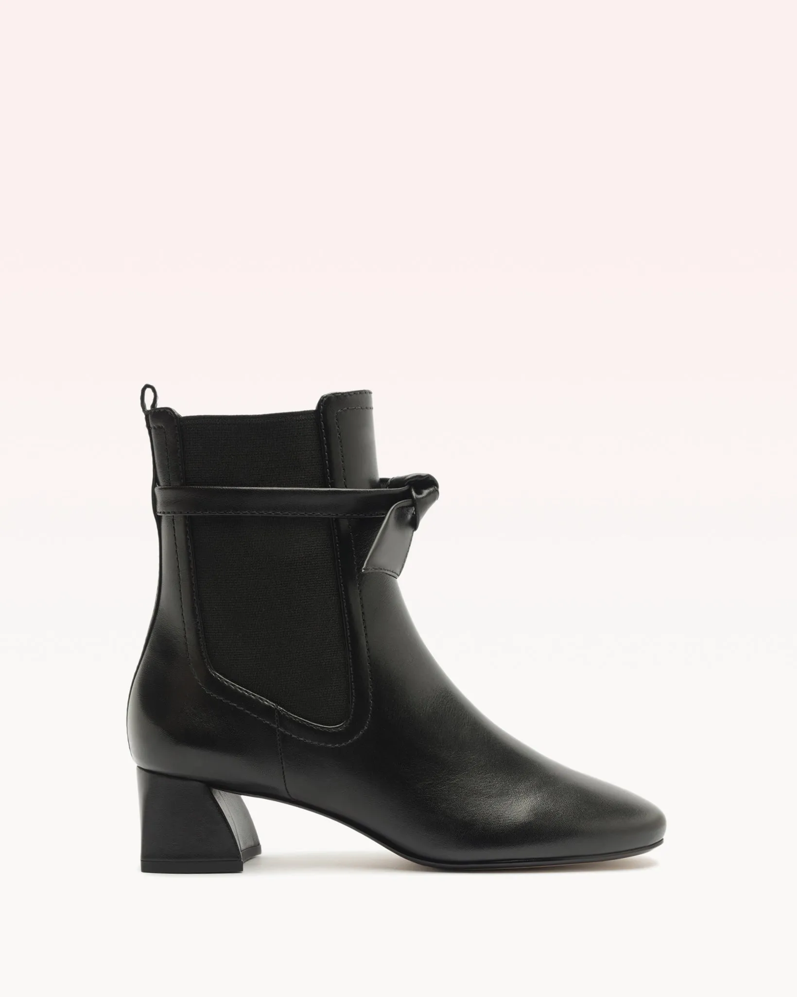 Clarita Almond Bootie 45 Black sold by Alexandre Birman