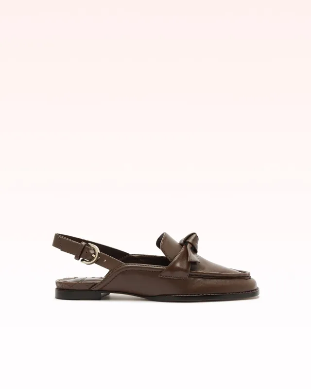 Clarita Sling Loafer Mousse made by Alexandre Birman