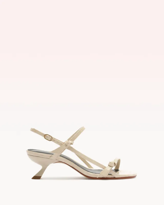Slim Clarita Cage 50 Eggshell made by Alexandre Birman