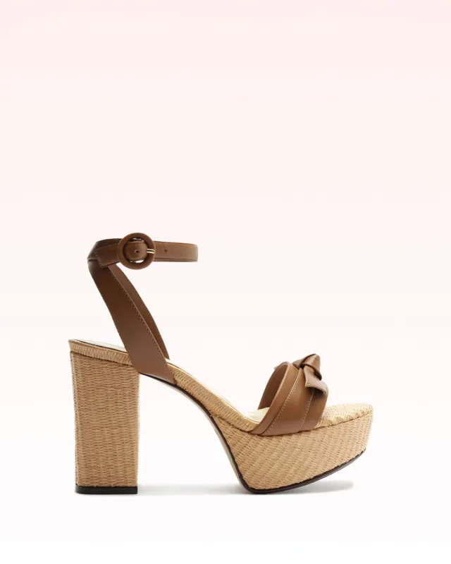 Clarita Raffia 95 Espresso made by Alexandre Birman