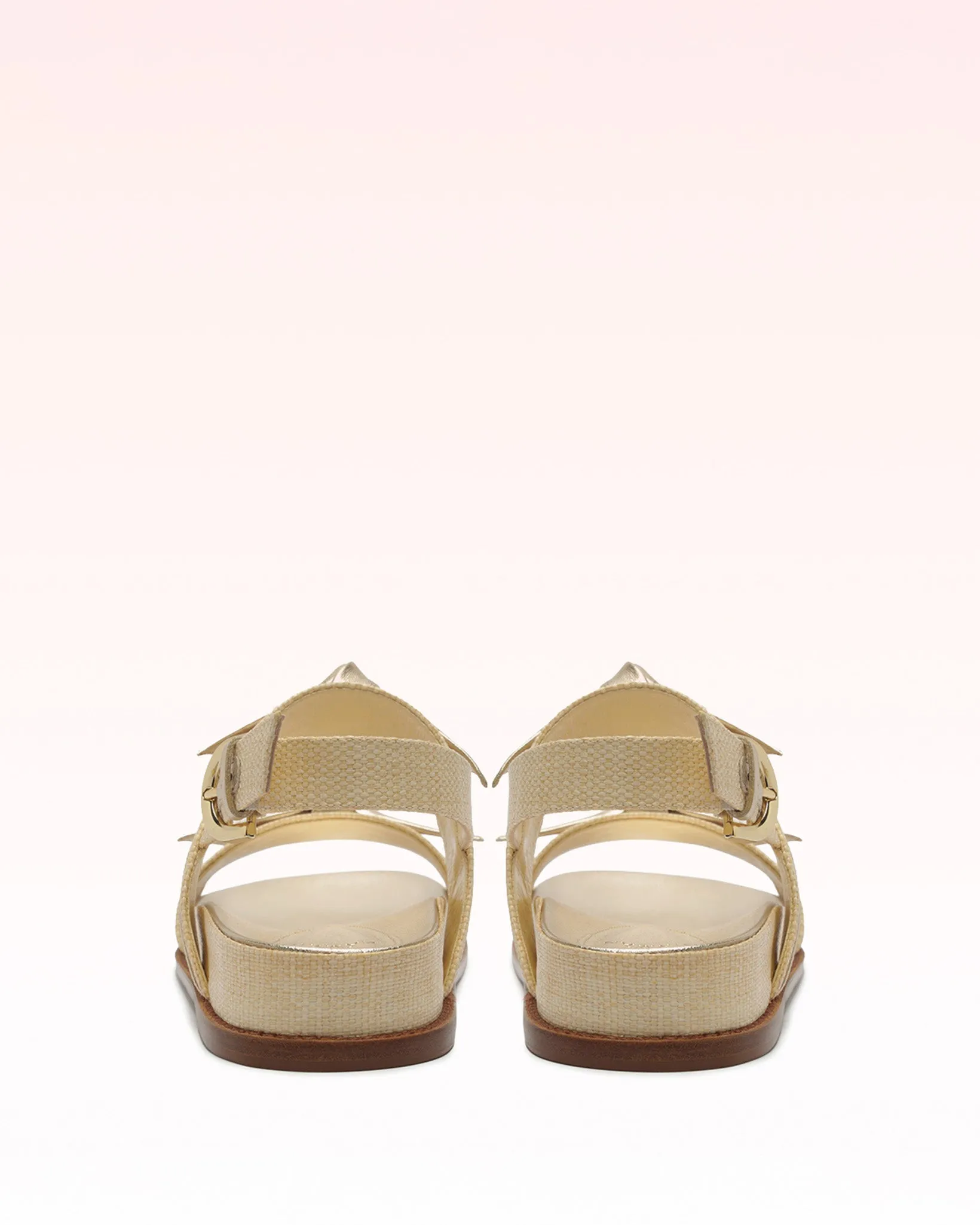 Clarita Raffia Sport Sandal Golden sold by Alexandre Birman product image thumbnail 3
