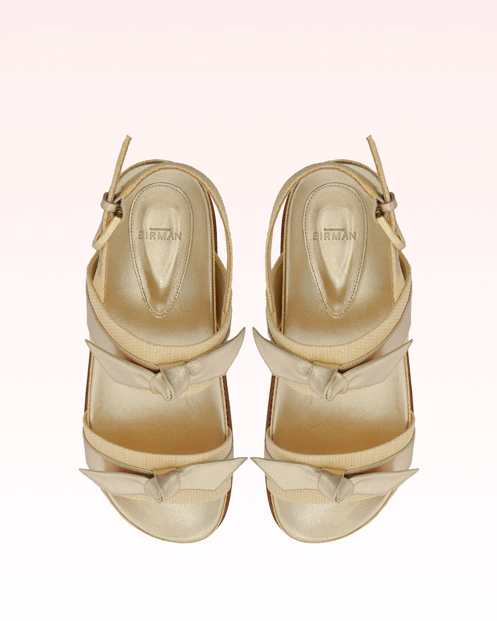 Clarita Raffia Sport Sandal Golden sold by Alexandre Birman product image thumbnail 5