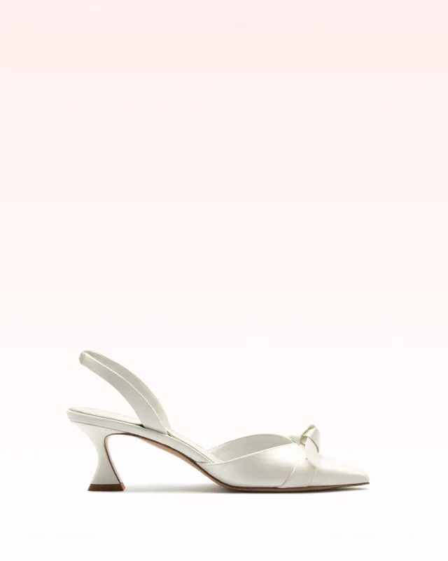 Clarita Bell Slingback 60 Bianco made by Alexandre Birman