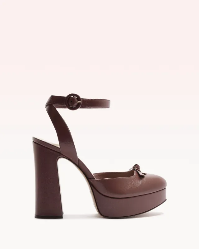 Slim Clarita Peep 120 Deep Blush made by Alexandre Birman