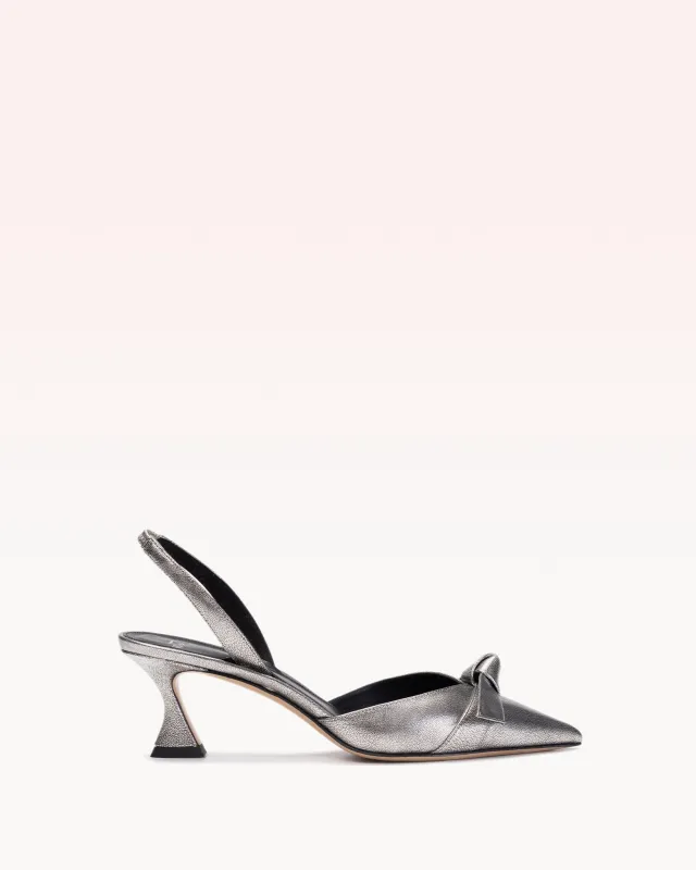 Clarita Bell Slingback 60 Silver made by Alexandre Birman