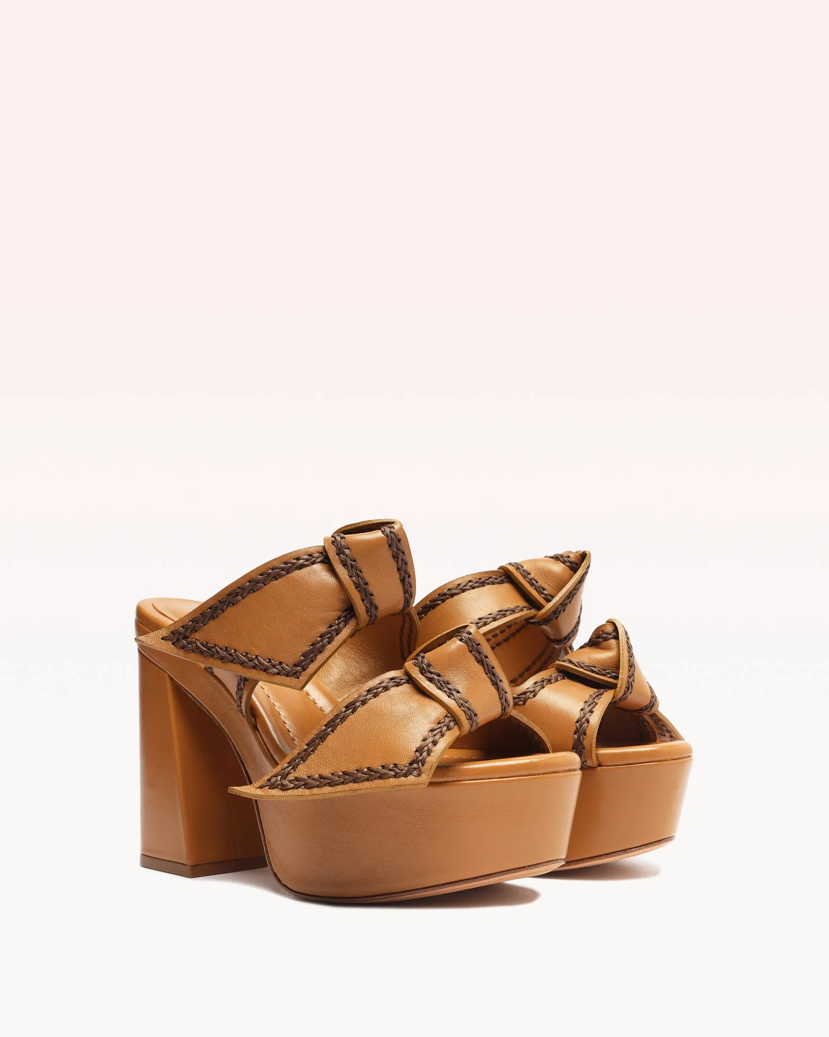 Asymmetric Clarita Platform Butterscotch sold by Alexandre Birman product image thumbnail 2