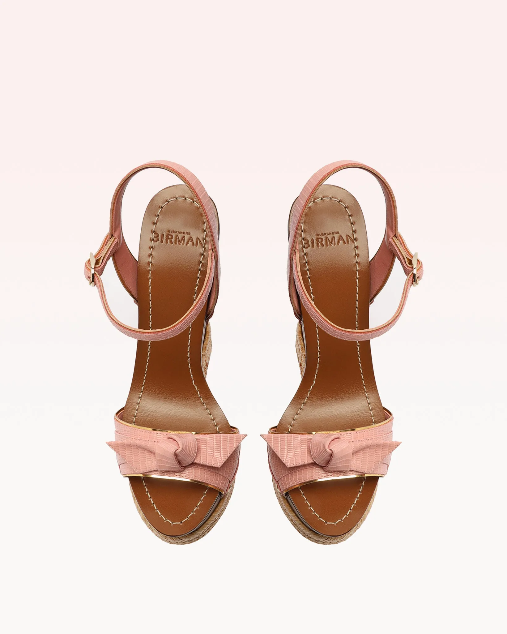 Clarita Wooden Wedge Wild Rose sold by Alexandre Birman product image thumbnail 3