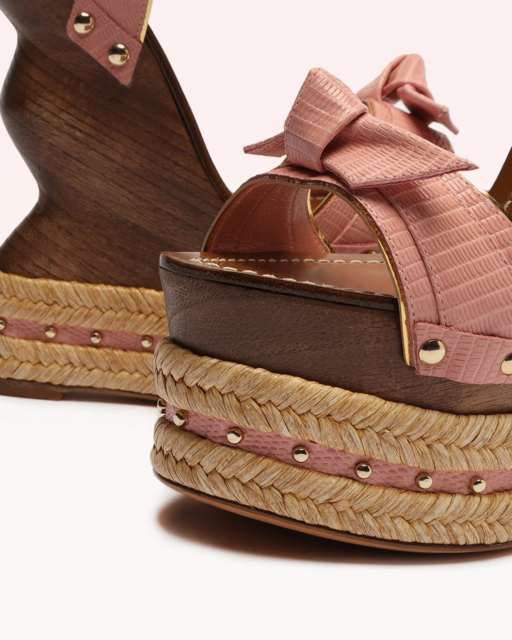 Clarita Wooden Wedge Wild Rose sold by Alexandre Birman product image thumbnail 4