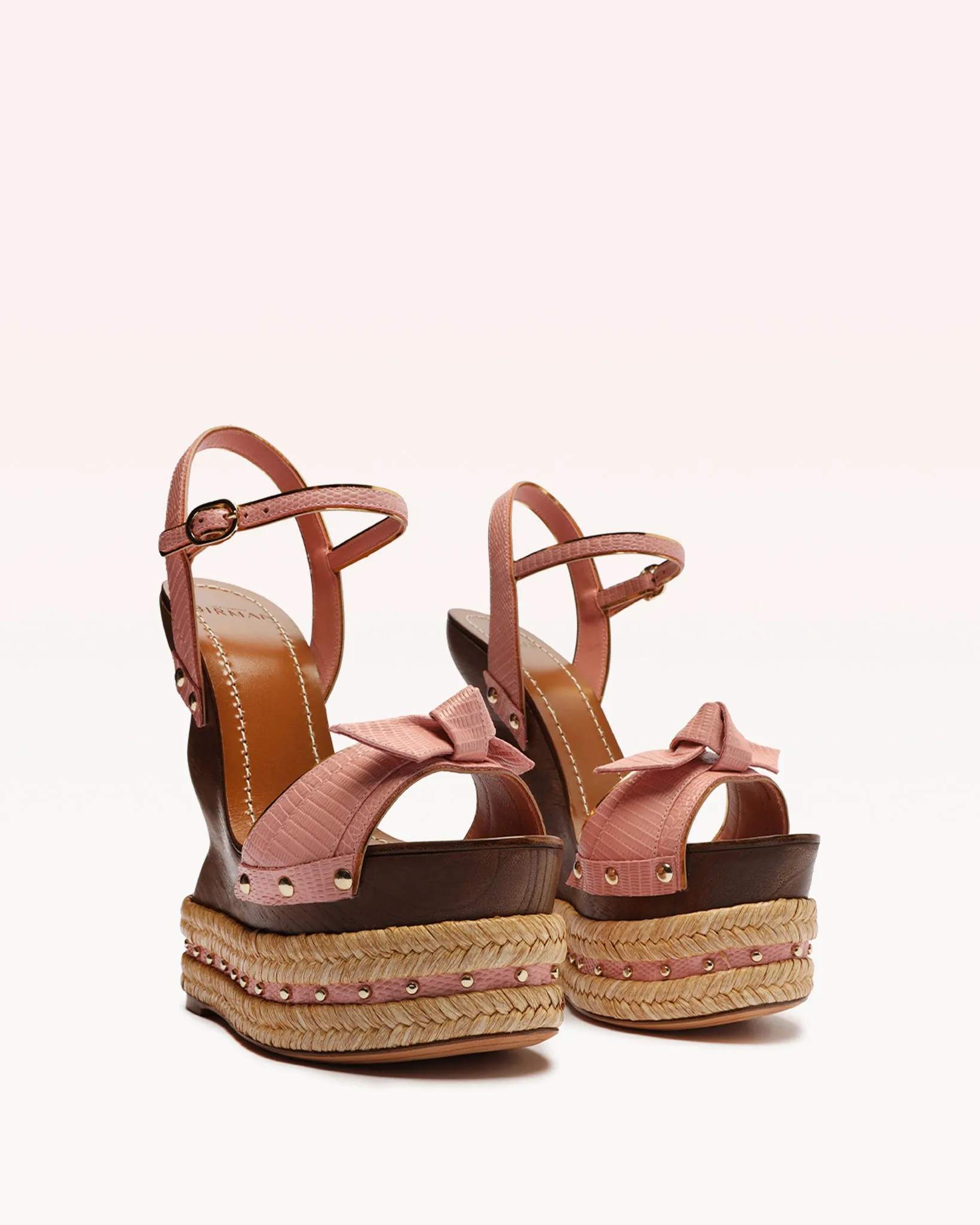 Clarita Wooden Wedge Wild Rose sold by Alexandre Birman product image thumbnail 2
