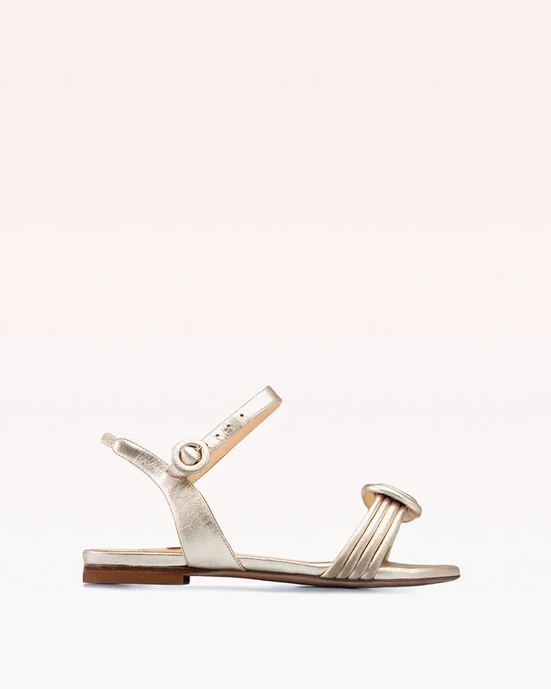 Vicky Flat Golden sold by Alexandre Birman