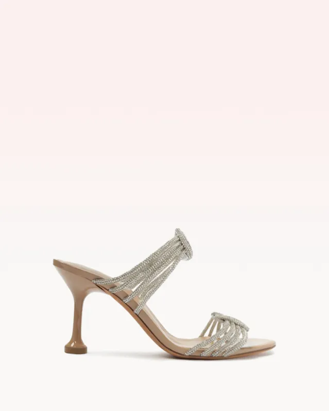 Vicky Crystal Knot 85 Beige sold by Alexandre Birman