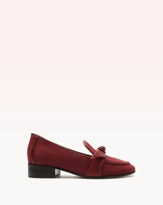 Asymmetric Clarita Loafer Intense Rust sold by Alexandre Birman