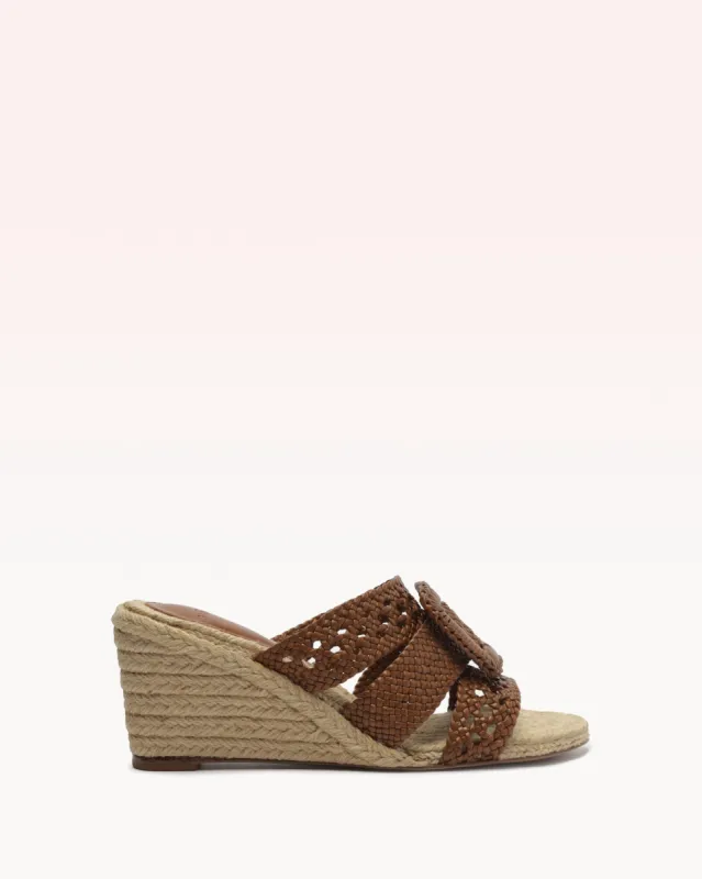 Lana 75 Demi Wedge Espresso sold by Alexandre Birman