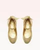 Clarita Ballet Flat Metallic Golden sold by Alexandre Birman