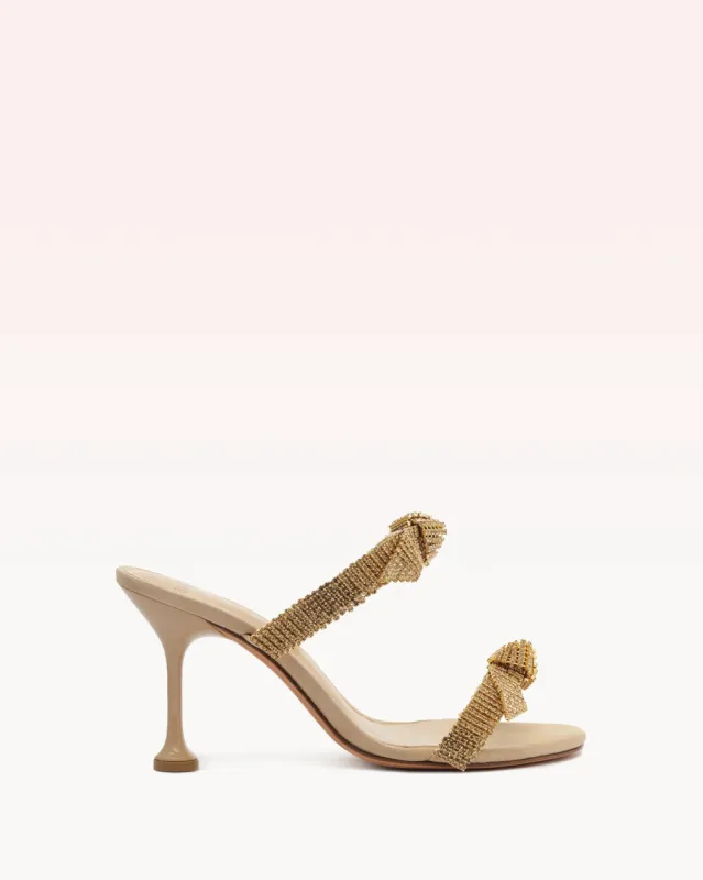 Clarita Crystal Mule 85 Beige sold by Alexandre Birman