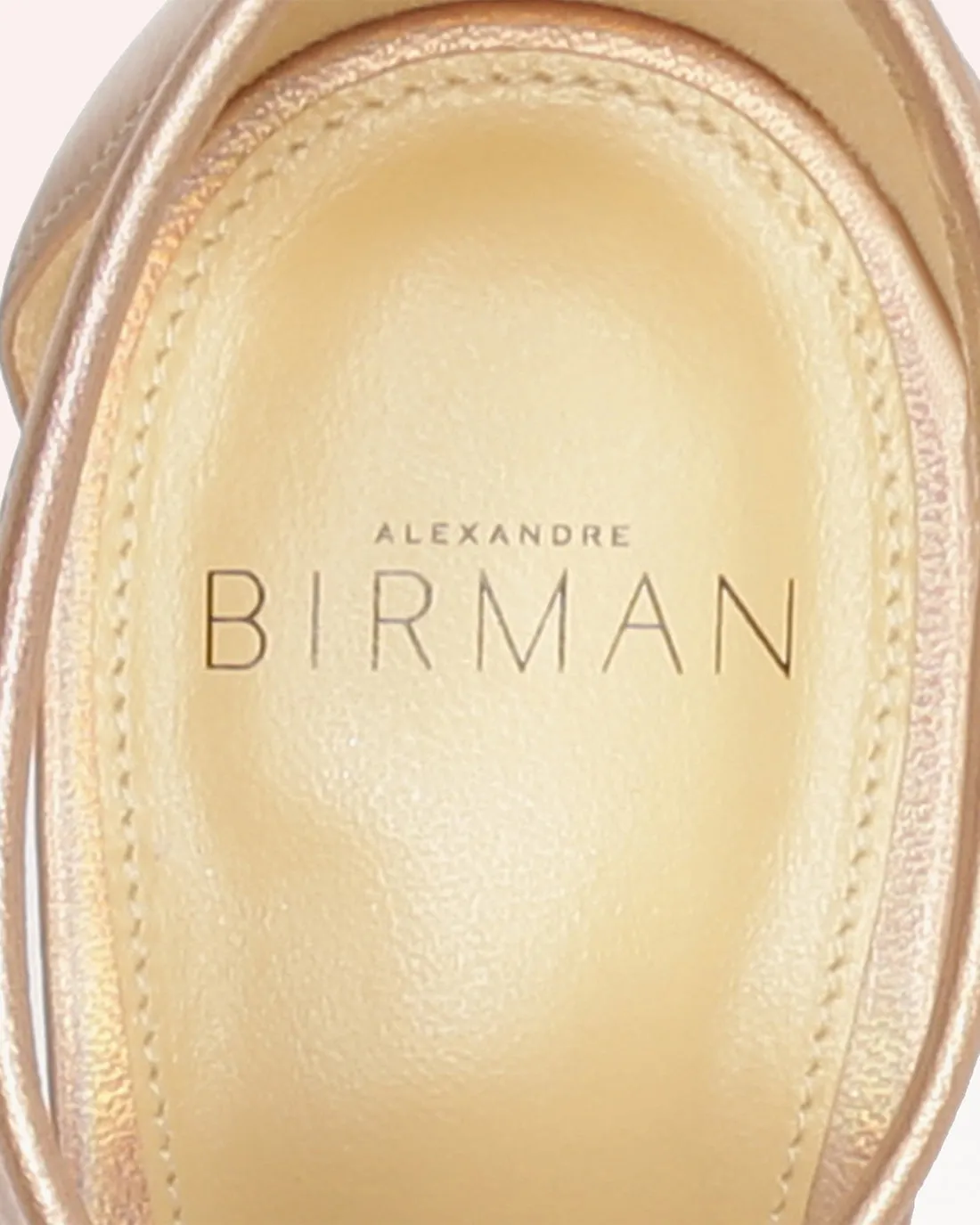 Clarita Block 90 Metallic Champagne sold by Alexandre Birman product image thumbnail 4