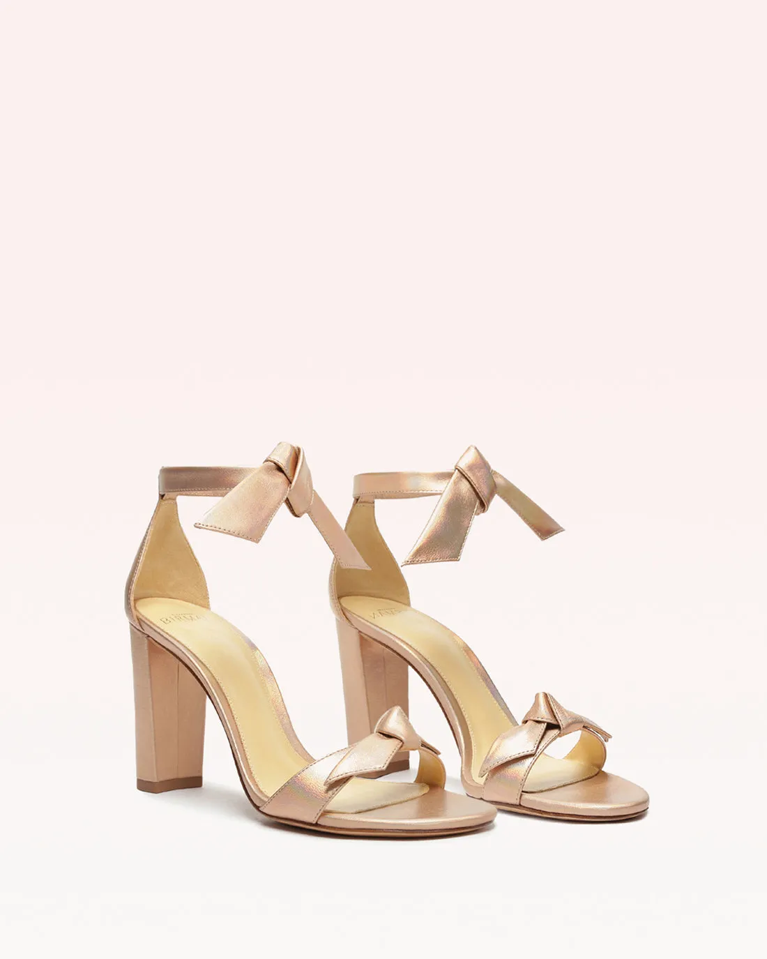 Clarita Block 90 Metallic Champagne sold by Alexandre Birman product image thumbnail 2