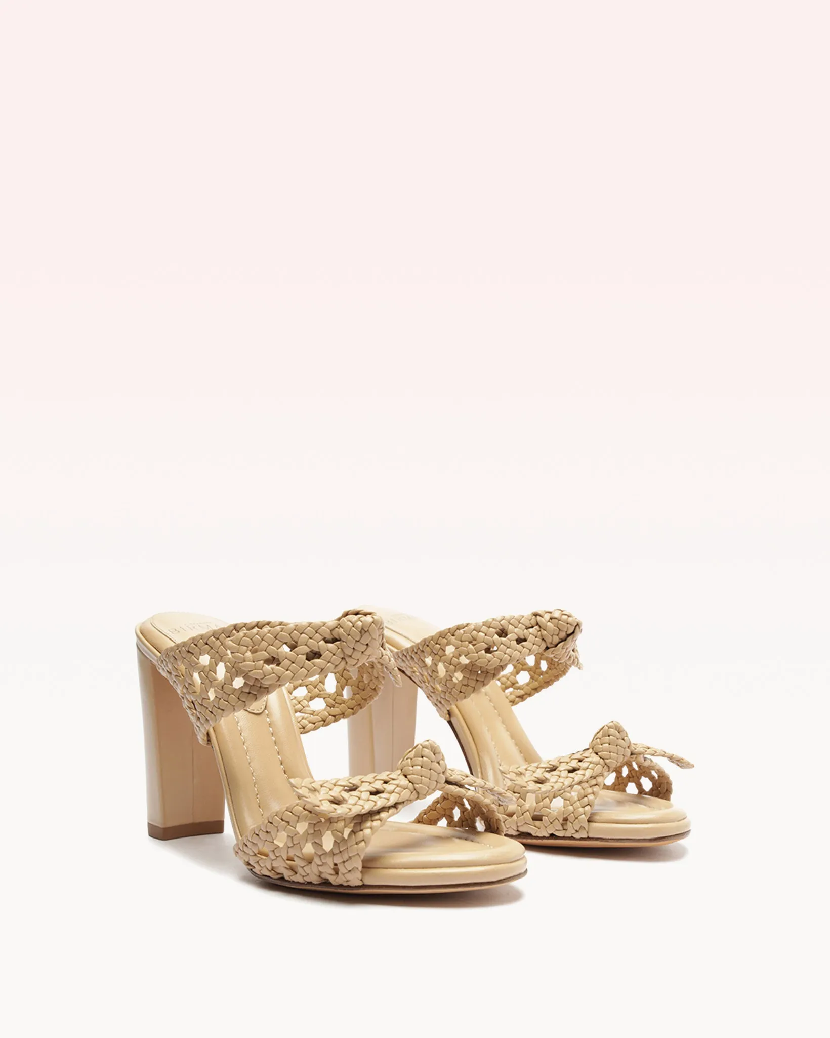 Clarita Intreccio 90 Doppia Soletta Beige sold by Alexandre Birman product image thumbnail 2