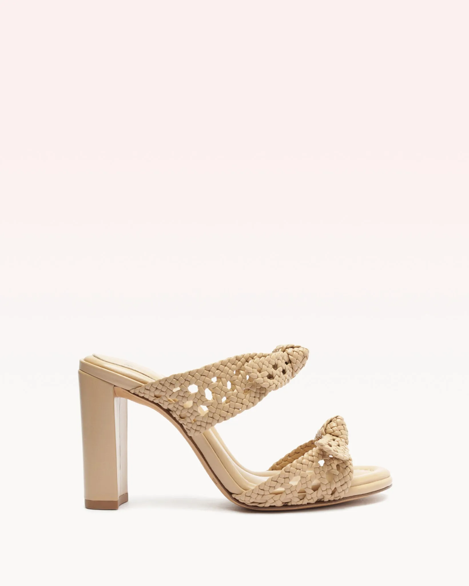 Clarita Intreccio 90 Doppia Soletta Beige sold by Alexandre Birman