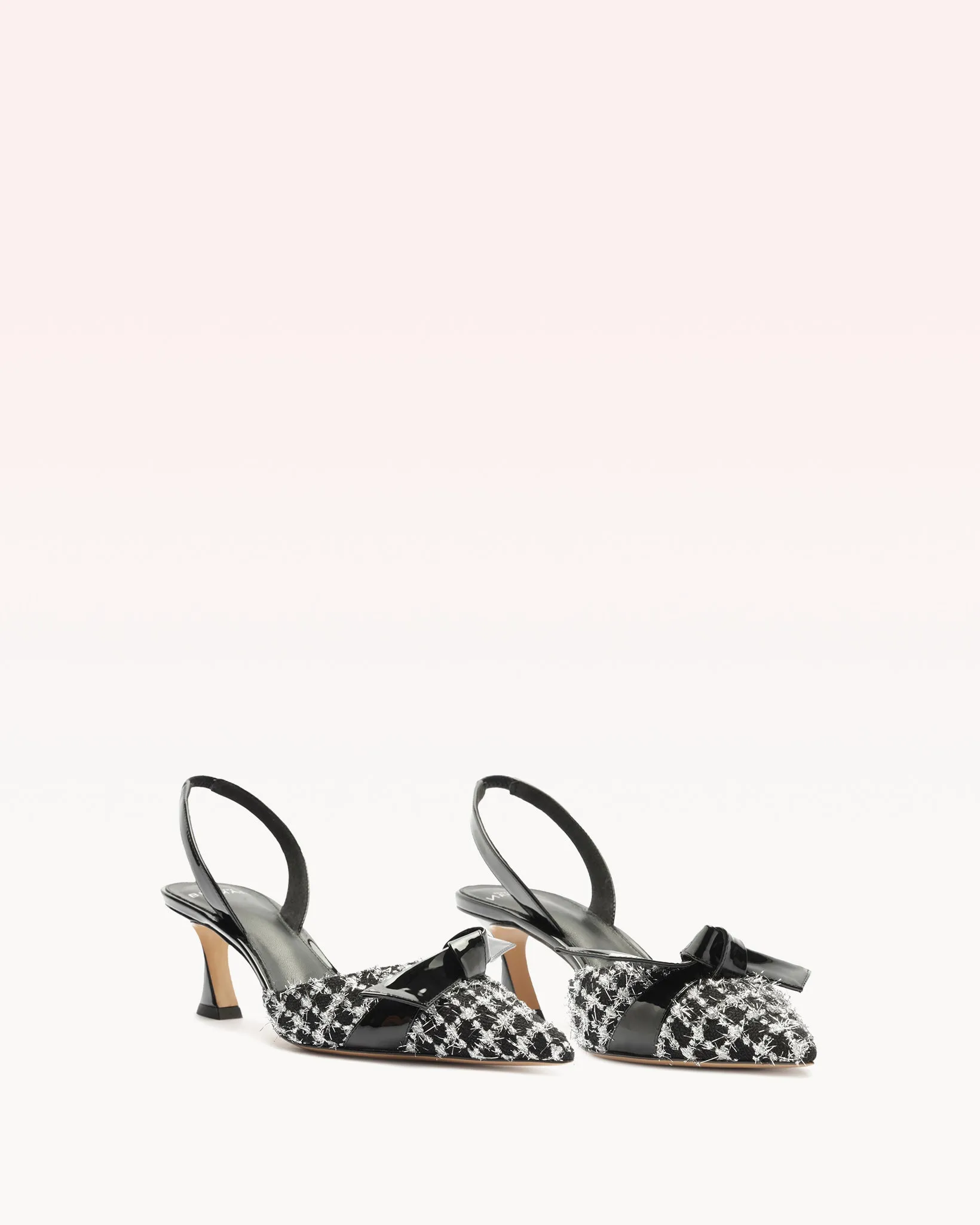 Clarita Bell Slingback 60 Tweed Black sold by Alexandre Birman product image thumbnail 2