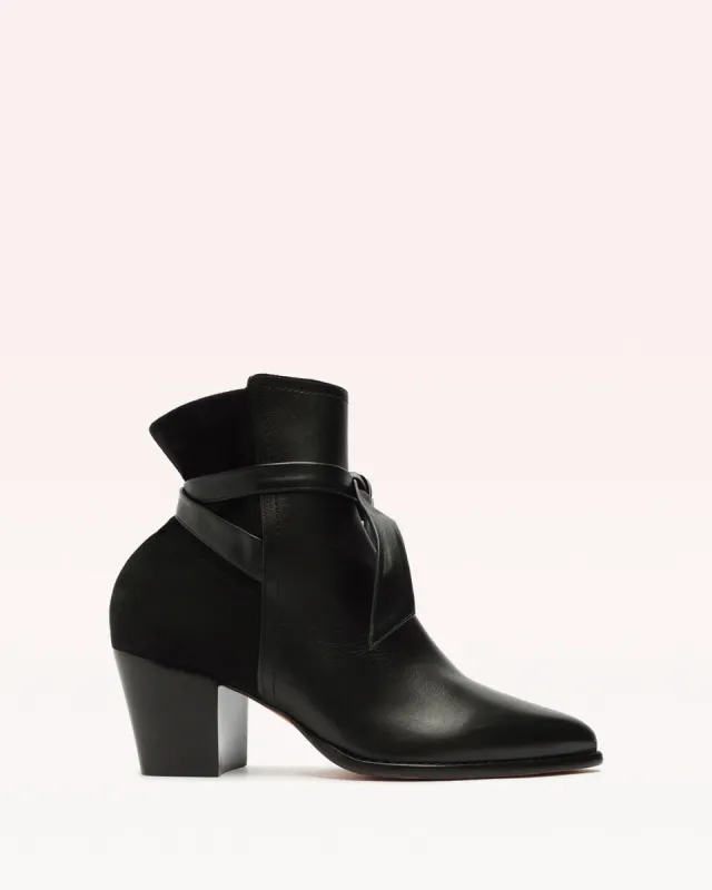 Clarita Bootie Tie Ankle 60 Black sold by Alexandre Birman