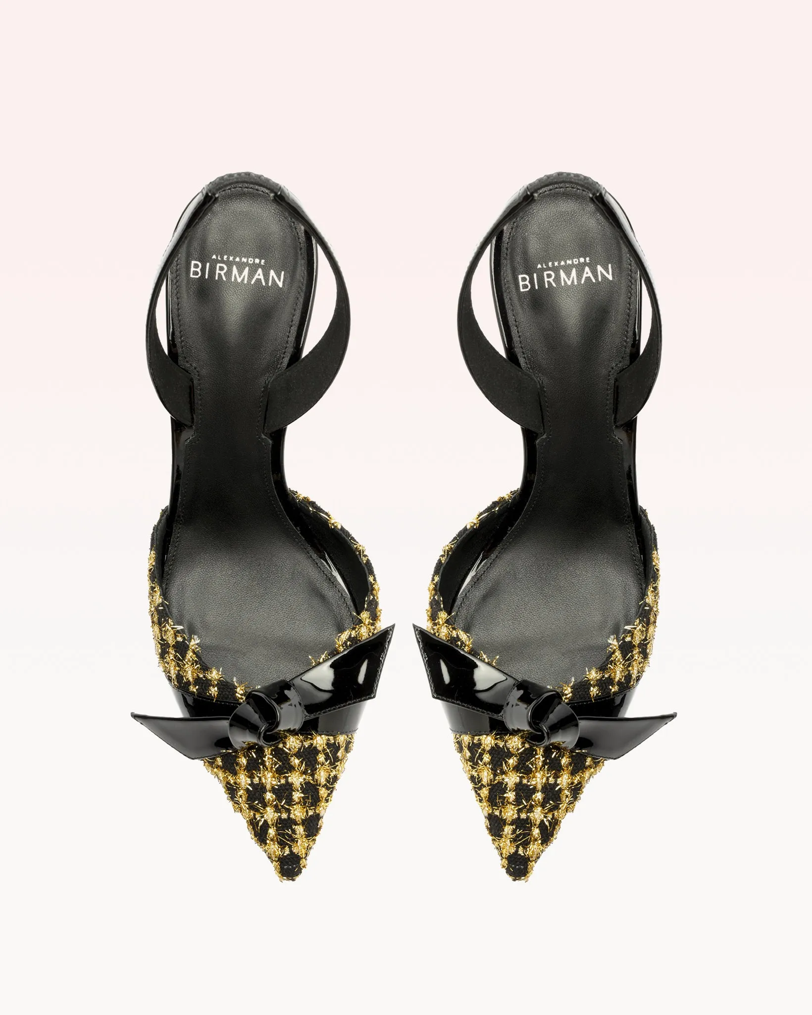 Clarita Bell Slingback 85 Tweed Oro sold by Alexandre Birman product image thumbnail 4