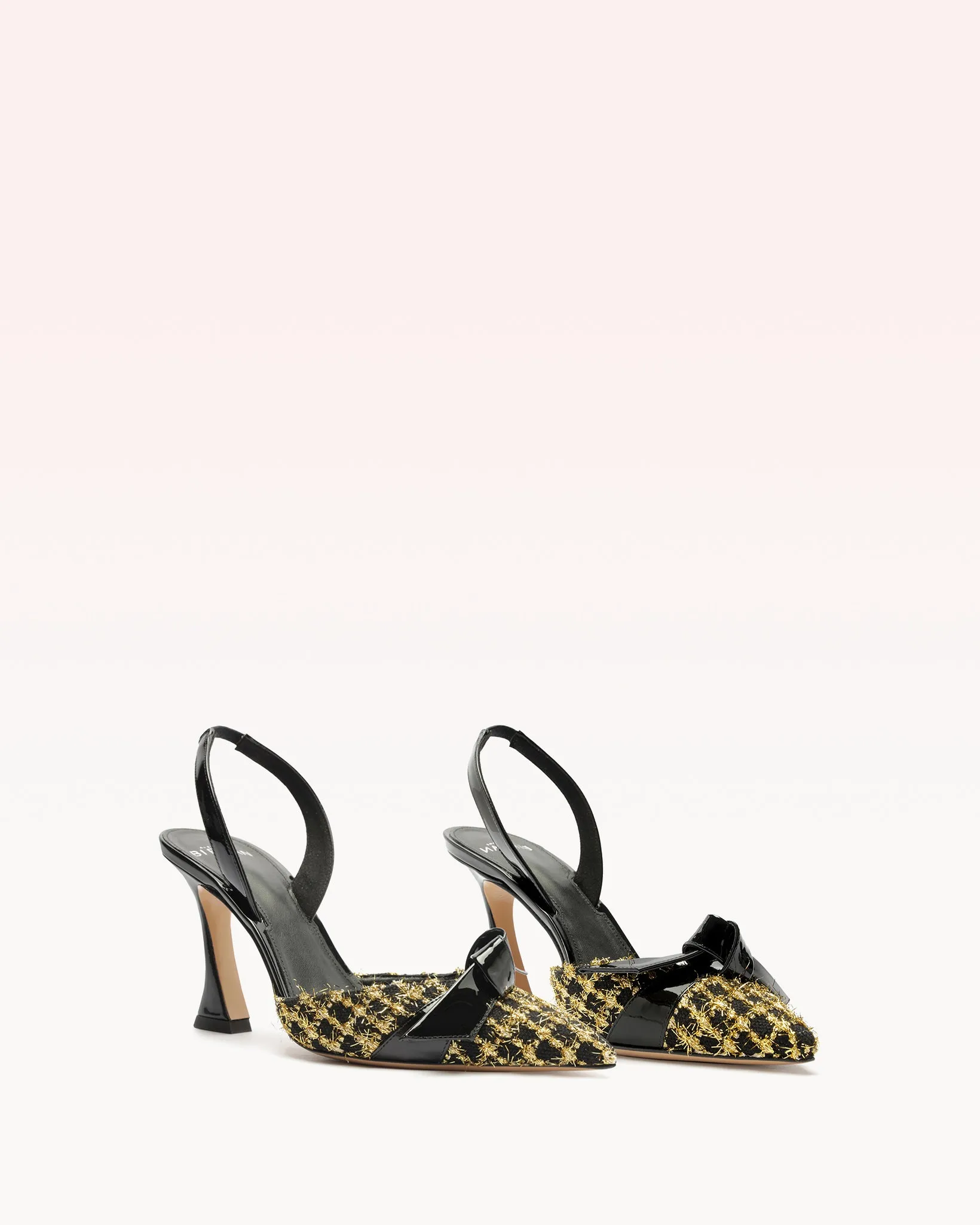 Clarita Bell Slingback 85 Tweed Oro sold by Alexandre Birman product image thumbnail 2