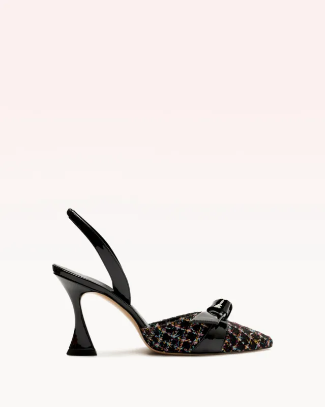 Clarita Bell Slingback 85 Tweed Multicolor sold by Alexandre Birman