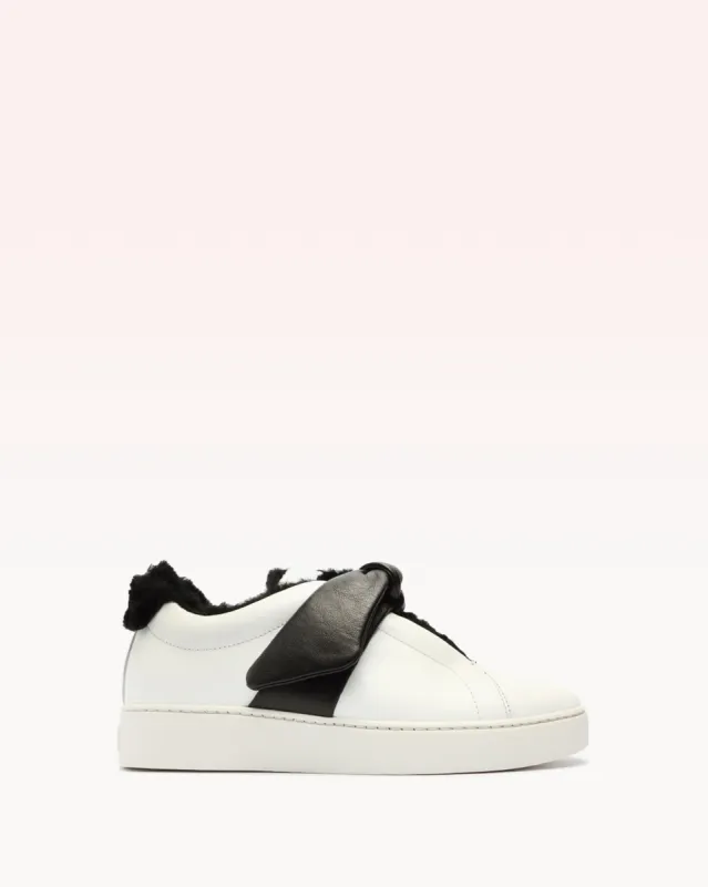 Asymmetric Clarita Sneaker Montone Black sold by Alexandre Birman