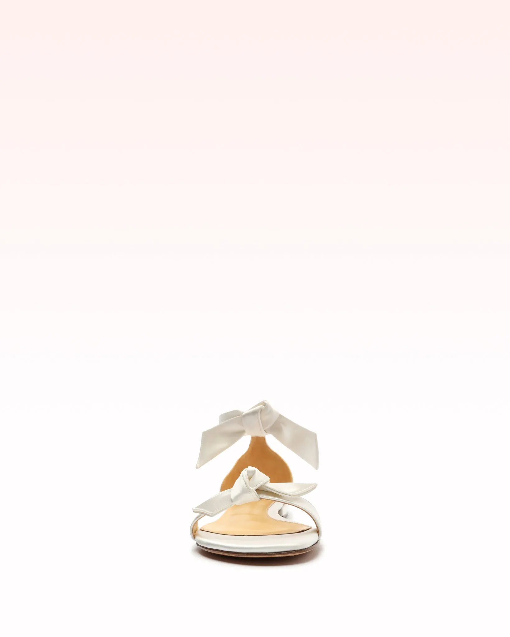 Clarita Flat Satin White sold by Alexandre Birman product image thumbnail 3