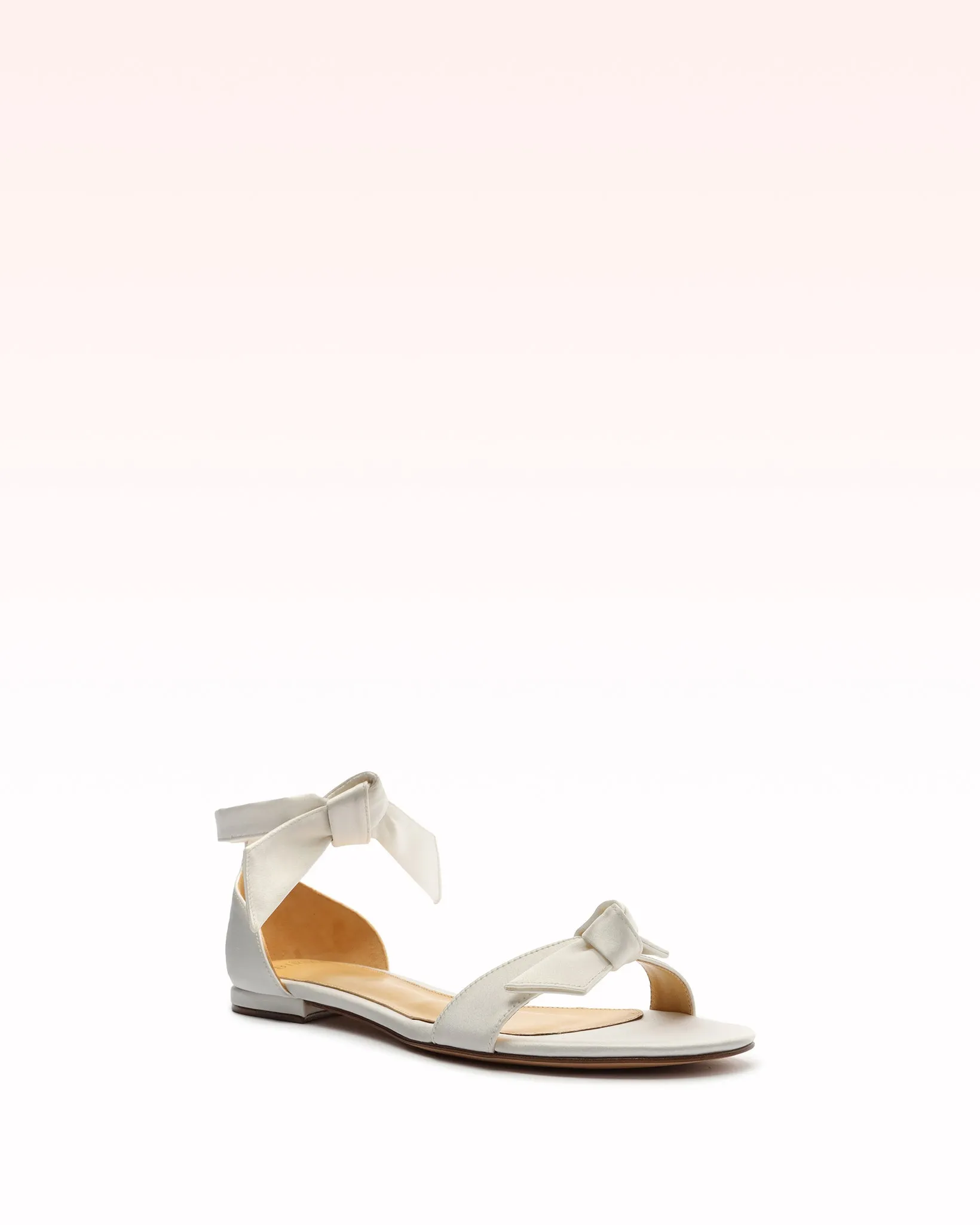 Clarita Flat Satin White sold by Alexandre Birman product image thumbnail 2