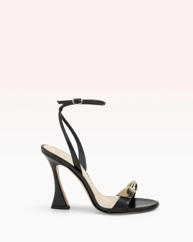Clarita Bell Metal 100 Black sold by Alexandre Birman