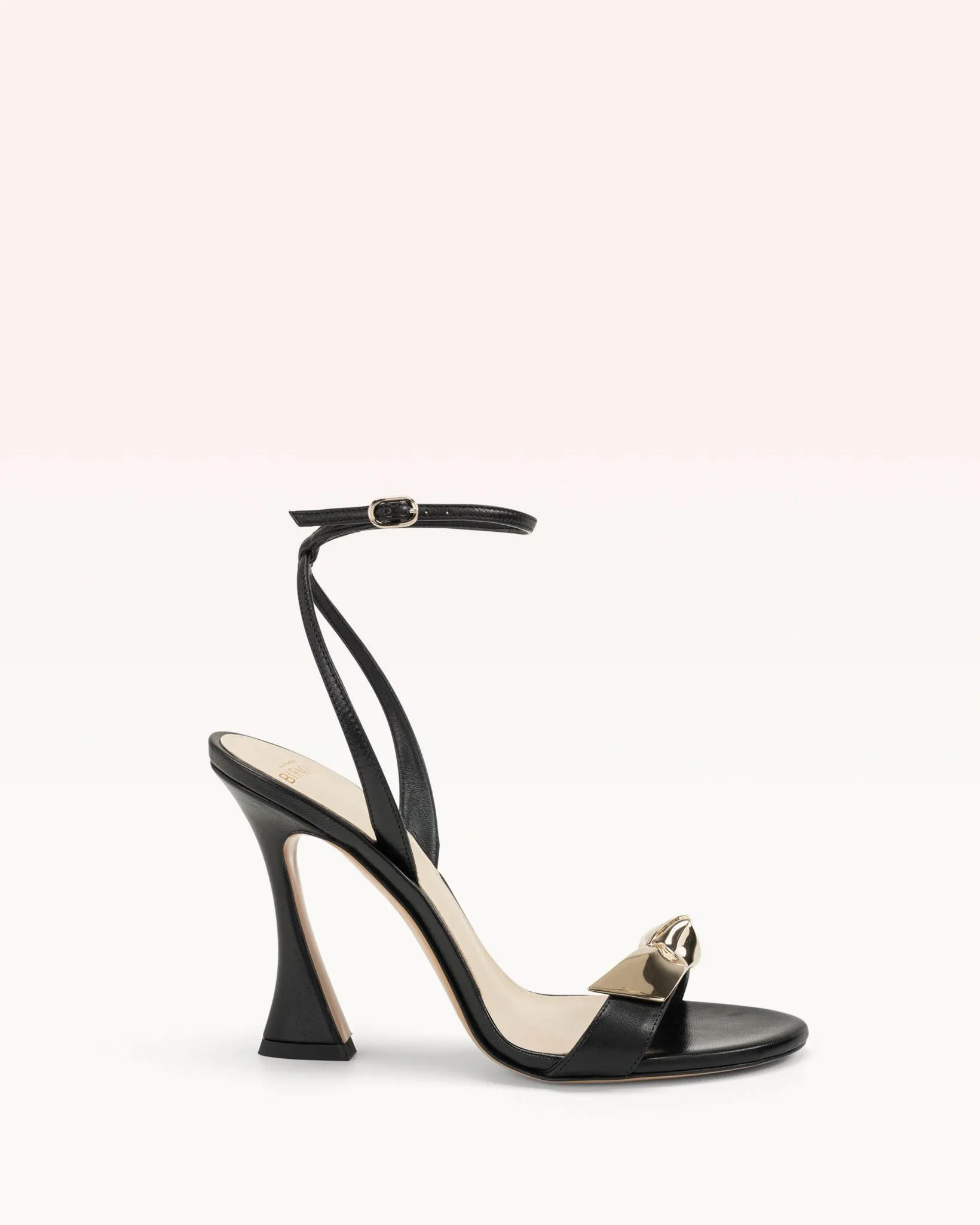 Clarita Bell Metal 100 Black sold by Alexandre Birman
