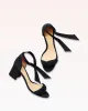Clarita Block 60 Suede Black sold by Alexandre Birman