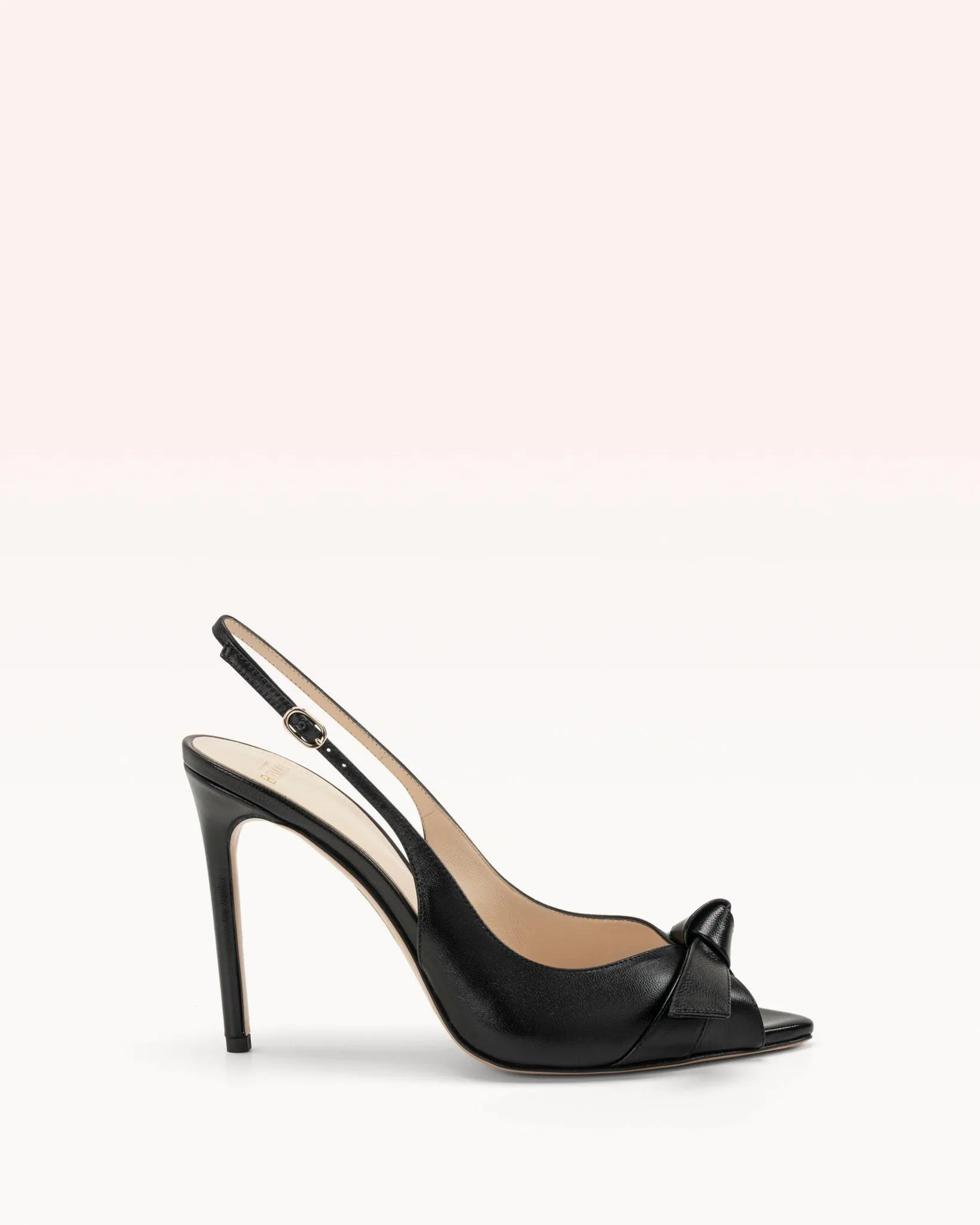 Clarita Peep Toe 100 Black sold by Alexandre Birman