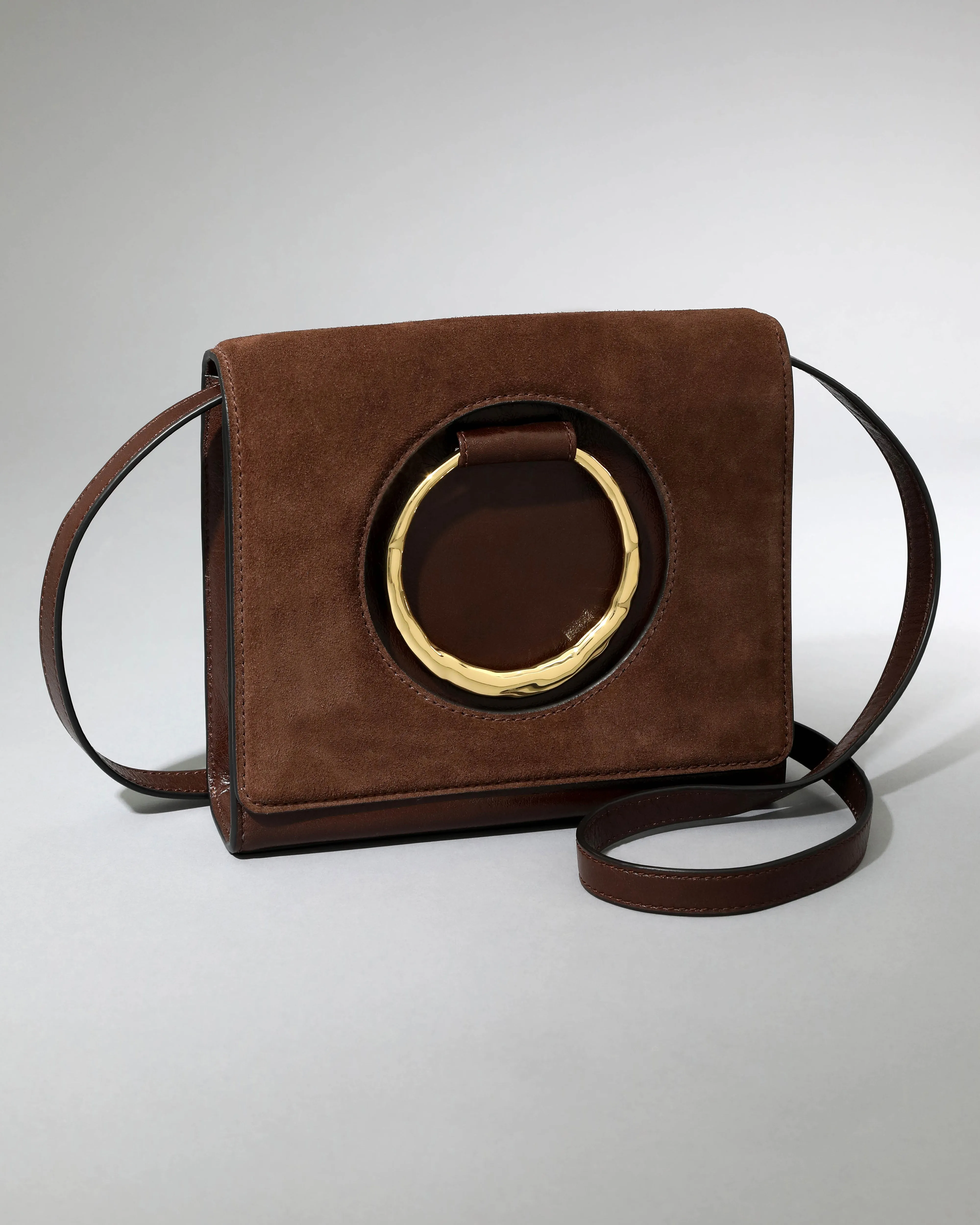 The Hunter Convertible Crossbody Bag- Chocolate sold by Alexis Bittar product image thumbnail 5