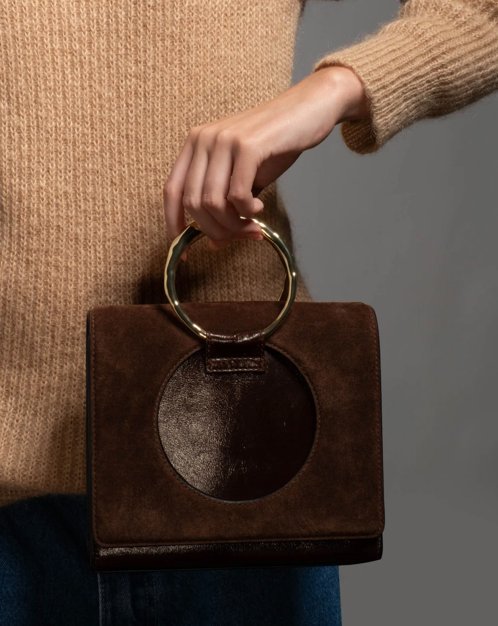 The Hunter Convertible Crossbody Bag- Chocolate sold by Alexis Bittar product image thumbnail 2