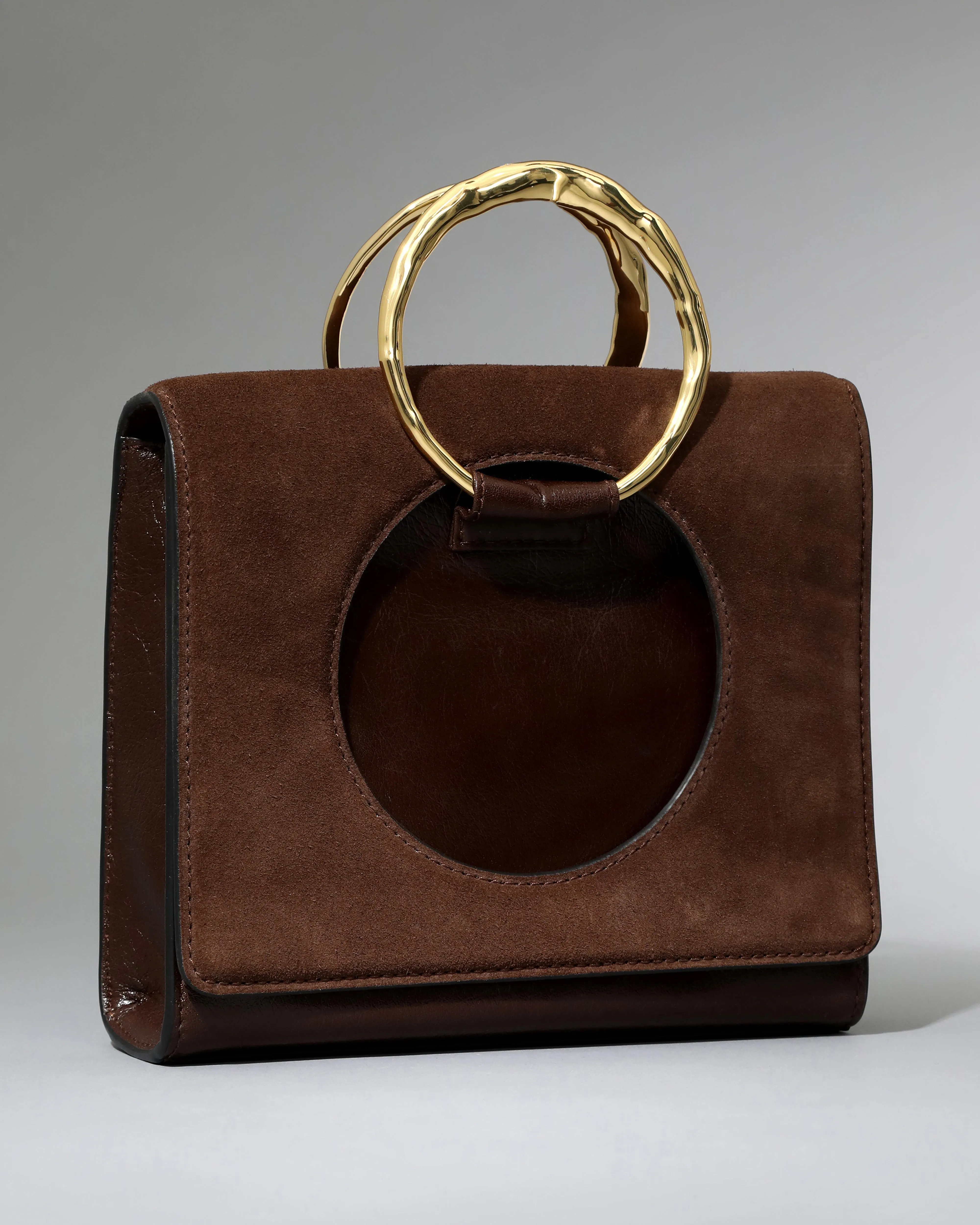 The Hunter Convertible Crossbody Bag- Chocolate sold by Alexis Bittar product image thumbnail 3